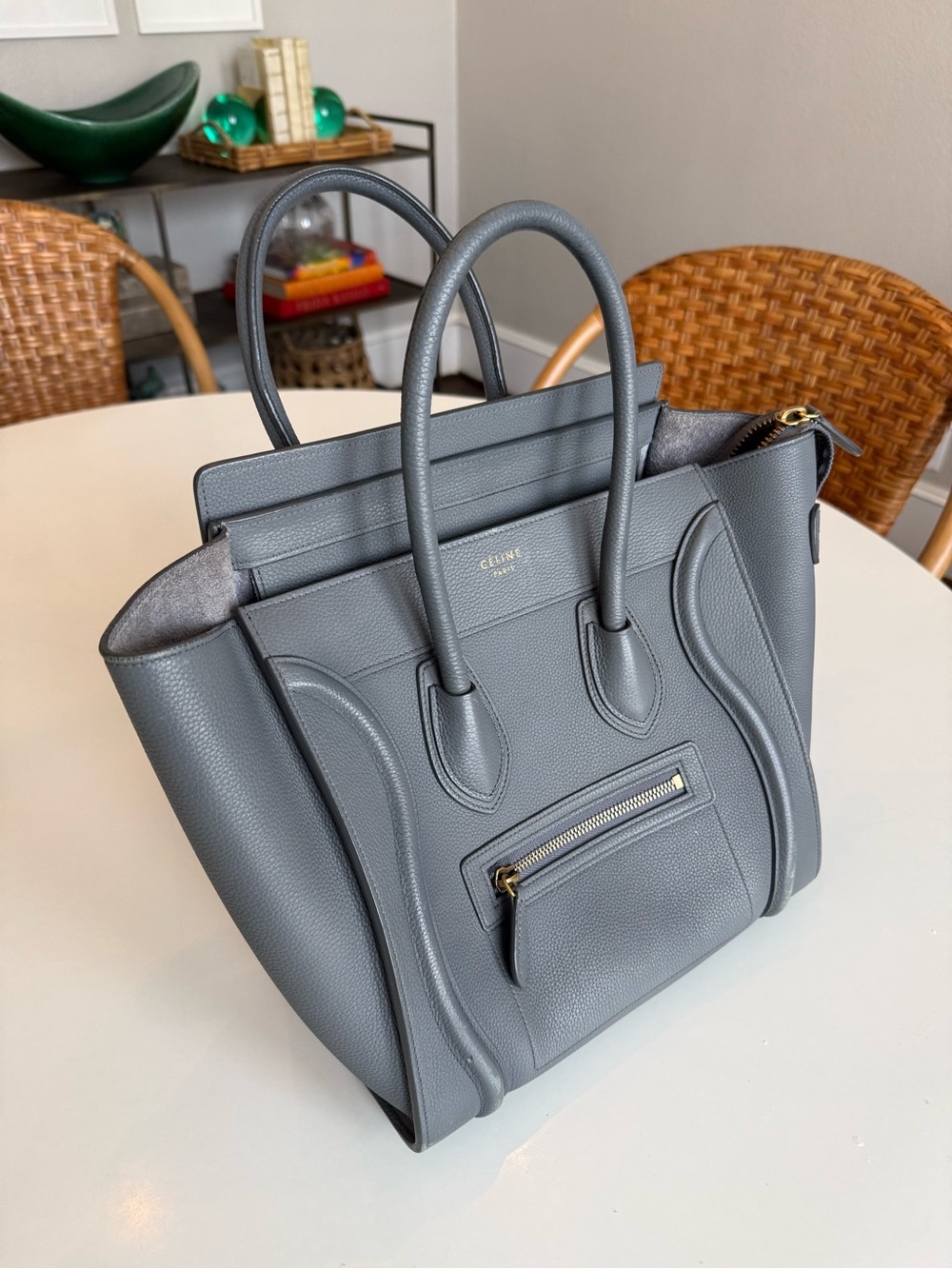 CELINE
Baby Drummed Calfskin Micro Luggage Tote - Picture 11 of 13
